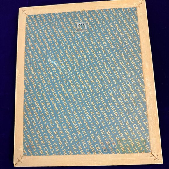 Original Painting "Picnic. Lake .Women with Umbrella" Wooden frame - Picture 11 of 11